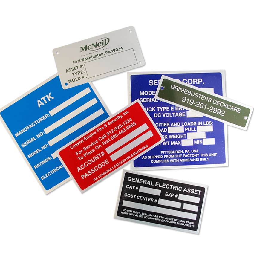 metal aluminum tags